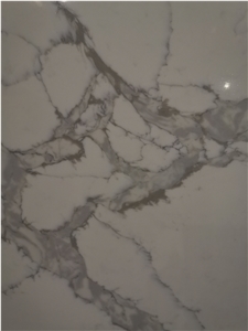 2022 Best Sale Calacatta Fred Quartz Slab Artificial Stone