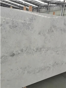 30Mm Thickness Concrete Bloom Grey Quartz