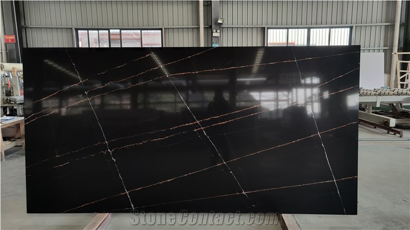 Artificial Quartz Lauren Gold Stone For Countertop
