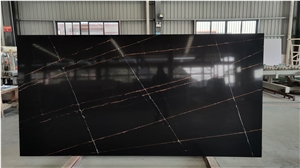Artificial Quartz Lauren Gold Stone For Countertop