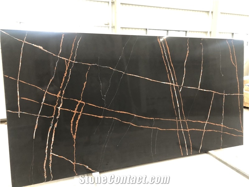 Artificial Quartz Lauren Gold Stone For Countertop