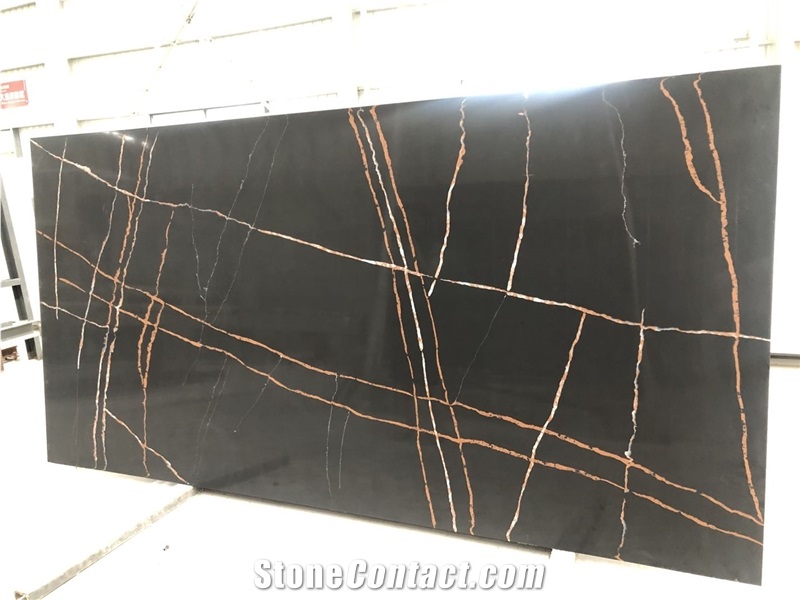 Artificial Quartz Lauren Gold Stone For Countertop
