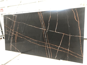 Artificial Quartz Lauren Gold Stone For Countertop