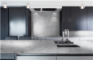Artificial Quartz Stone Kitchen Cabinets And Countertops