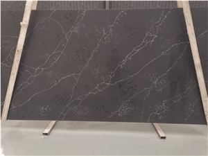 Black Calacatta Laurent Quartz Stone Countertops