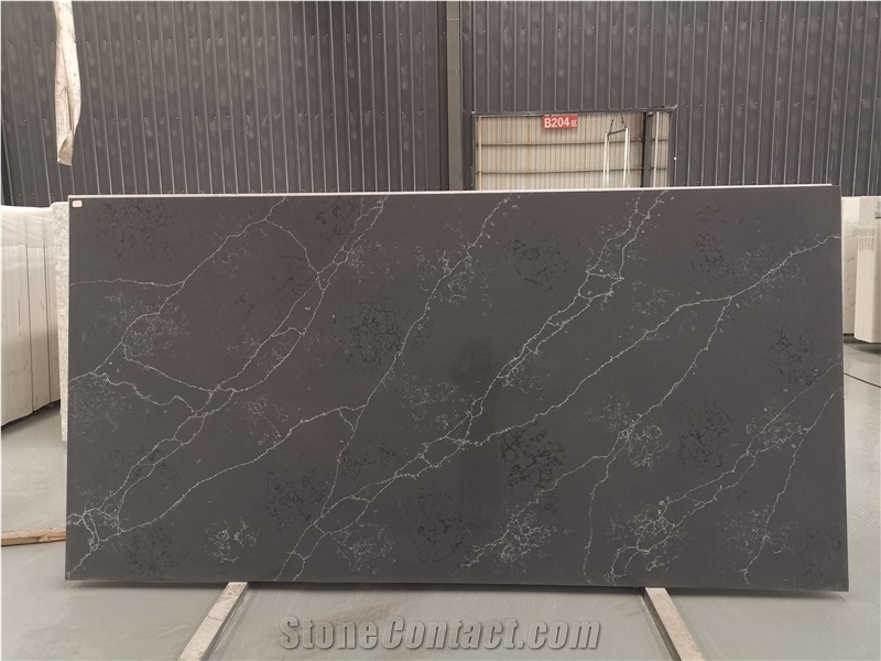 Black Calacatta Laurent Quartz Stone Countertops