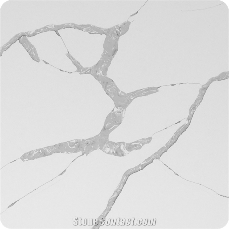 Calacatta Series London White Quartz Big Slab