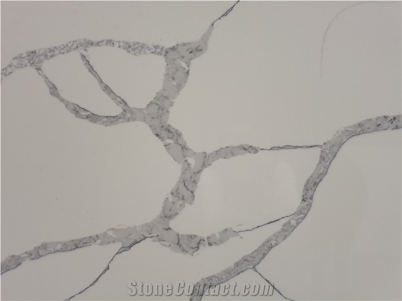 Calacatta Series London White Quartz Big Slab