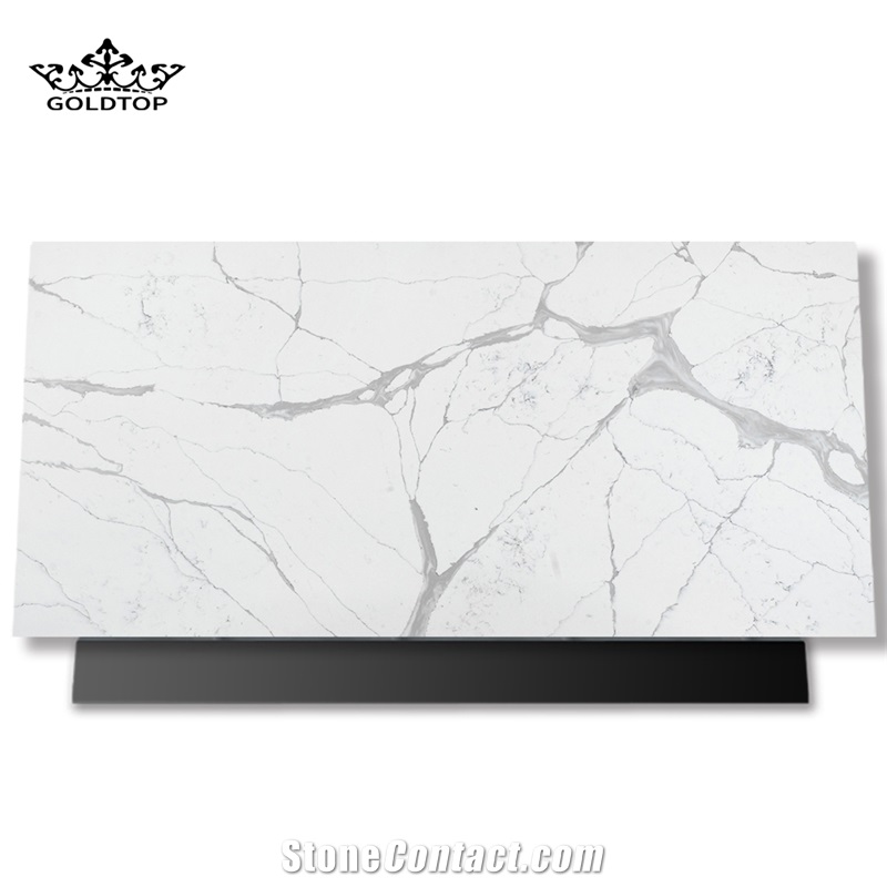 Calacatta Series Polished Infiniti Quartz Big Slab
