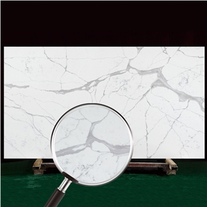 Calacatta Series Polished Infiniti Quartz Big Slab