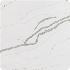 Calacatta White Quartz Big Size Slab Artificial Quartz Stone