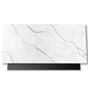 Dapper Snowy White Artificial Quartz For Countertops