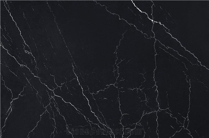 Empira Black Artificial Stone Quartz Kitchen Countertops