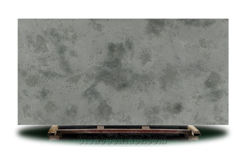 Engineer Quartz Concrete Cement Grey Artificial Quartz Stone