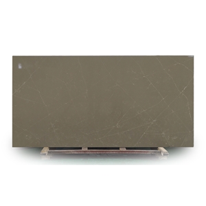 High Performance Polished Surface Plant Saturn Quartz Slab