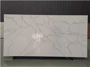 Hot Sale High Quality Calacatta Artificial Quartz Big Slab