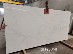 Hot Sale High Quality Calacatta Artificial Quartz Big Slab
