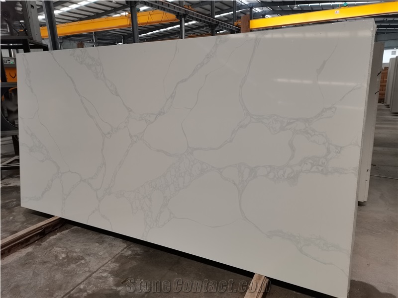 Hot Sale High Quality Calacatta Artificial Quartz Big Slab