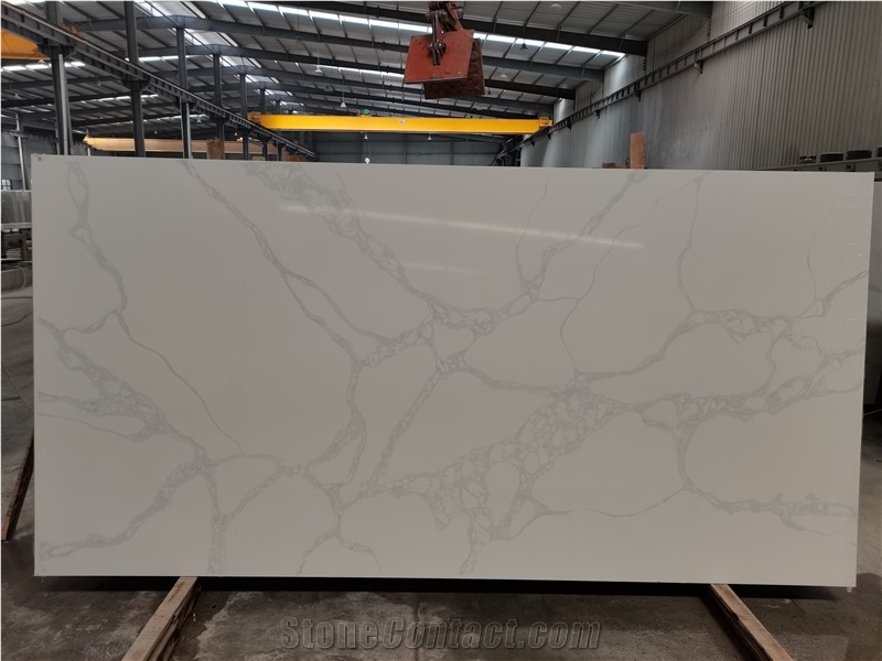 Hot Sale High Quality Calacatta Artificial Quartz Big Slab