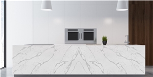 Hot Sale Pattern Calacatta Quartz Big Slabs Tiles