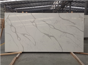 Hot Sale Pattern Calacatta Quartz Big Slabs Tiles