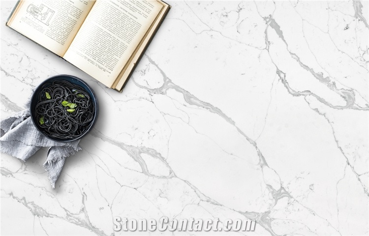 Hot Sale Pattern Calacatta Quartz Big Slabs Tiles