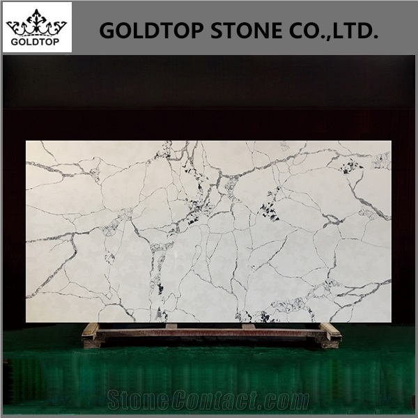 Marble Look Artificial Slab Quartz Stone