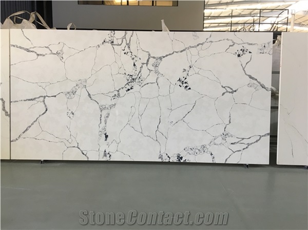 Marble Look Artificial Slab Quartz Stone