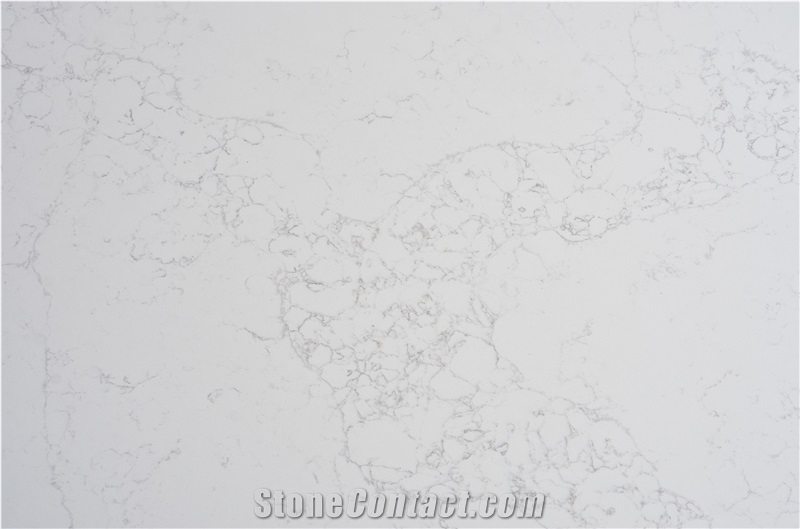 Moon Calacatta Artificial Stone Quartz Slab For Bathroom