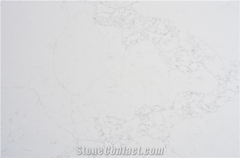Moon Calacatta Artificial Stone Quartz Slab For Bathroom