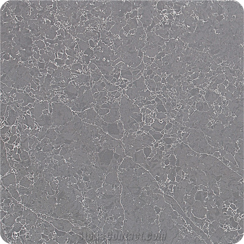 New Grey Calacatta Night Sunny Artificial Quartz Big Slab