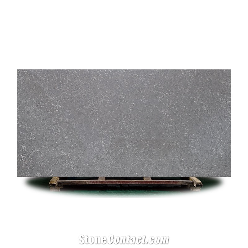 New Grey Calacatta Night Sunny Artificial Quartz Big Slab