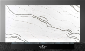 Popular Product Calacatta 5013 Artificial Quartz Stone