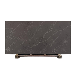 Premium Quality Polished 20Mm Thick Black Quartz Slabs,Tiles