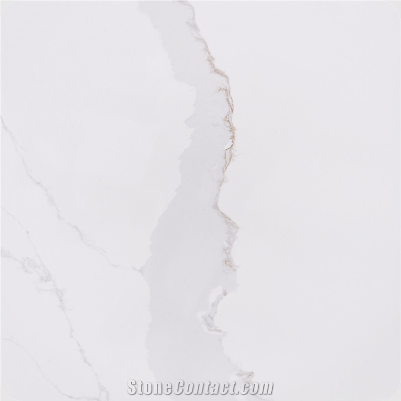 Strong Practicality Calacatta Series Unique Quartz Big Slab