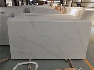 Strong Practicality Calacatta Series Unique Quartz Big Slab