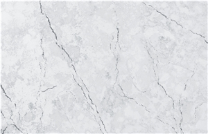 White Quartz Stone Countertop For Kitchen