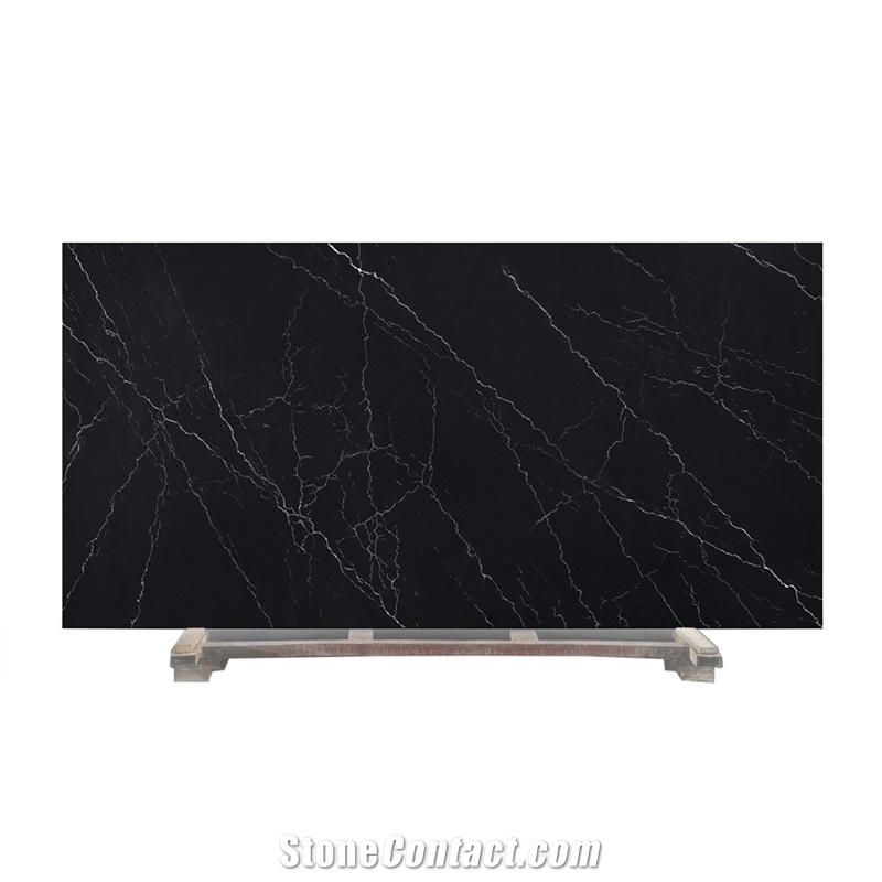 Wholesale Artificial Stone Quartz Slab Black Wall Panels