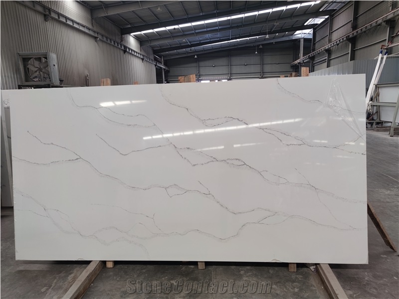 Wholesale Calacatta Series Wave Quartz Big Slab