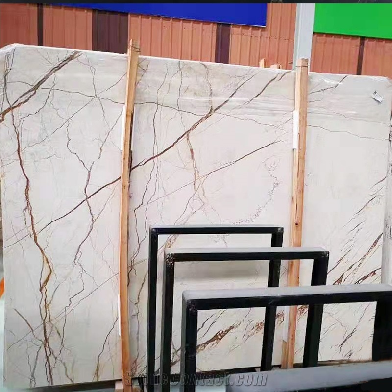 Customized Size And Style Gold Marble Stone Slabs