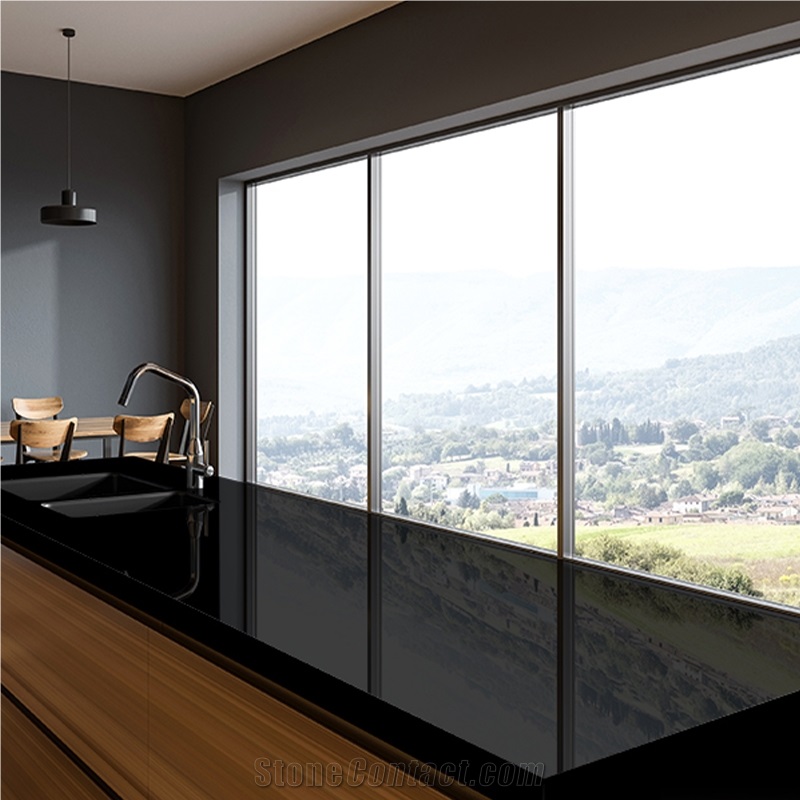Cut To Size Chinese Price Black Granite Slabs Countertop
