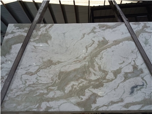 Excellent View Natural Fantasy Green Marble Wall Floor Tiles