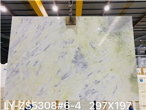 Luxury Slab Natural Stone Blue Color Blue Sky For Wall