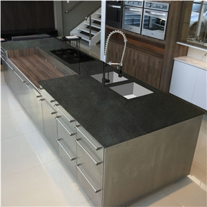 Modern Design Polished Black Granite Kitchen Countertop Modern Design Polished Black Granite Kitchen Countertop