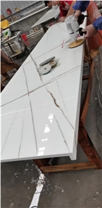 Calacatta Gold Marble Look Countertops Nano Stone Panel