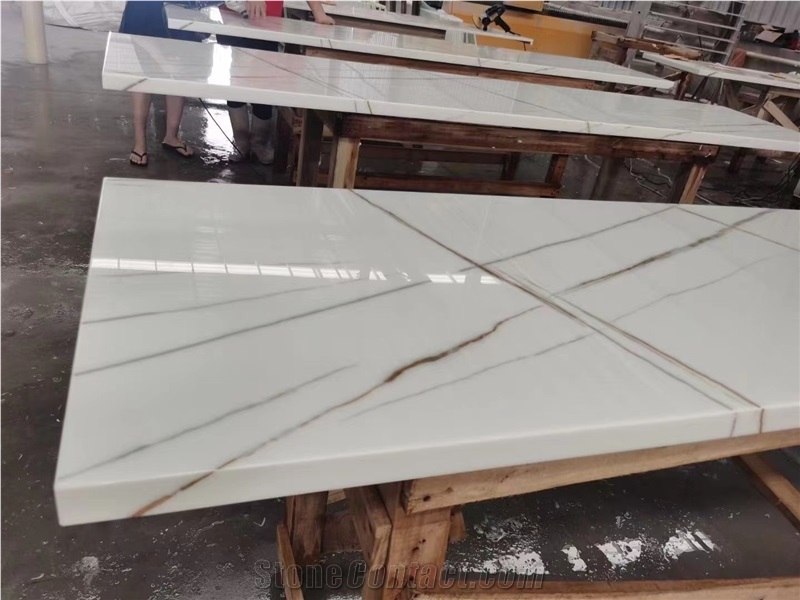 Calacatta Gold Marble Look Countertops Nano Stone Panel