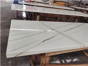 Calacatta Gold Marble Look Countertops Nano Stone Panel
