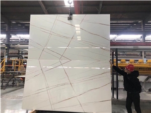 Nano Glass Panel Calacatta Gold Marble Look Super Quality