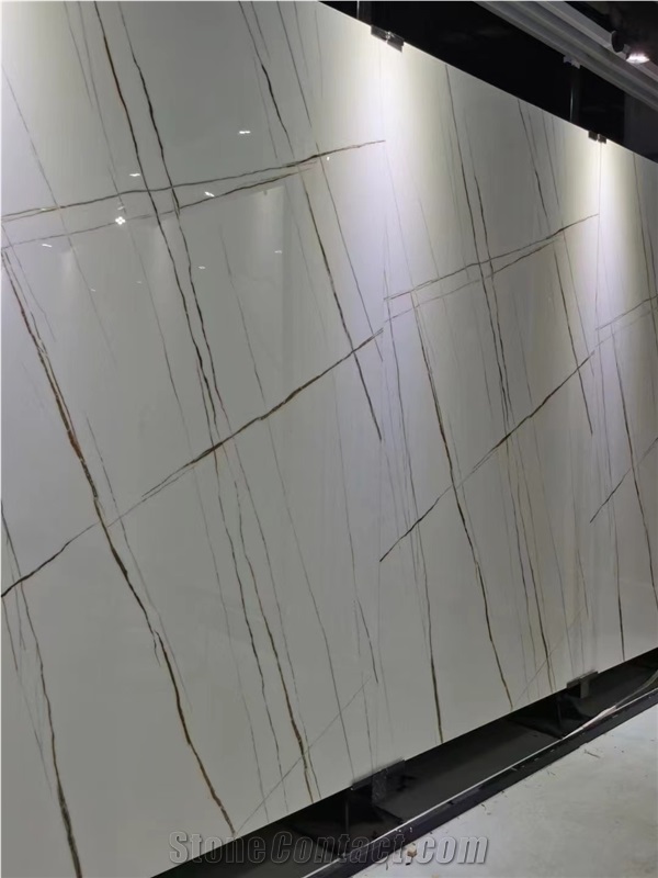 Nano Glass Panel Calacatta Gold Marble Look Super Quality