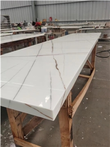Nano Glass Panel Calacatta Gold Marble Look Super Quality